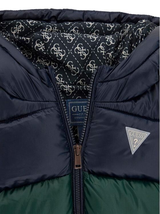 Guess Guess Μπουφάν μεταβατικό N6YL01 W2656 Πράσινο Regular Fit