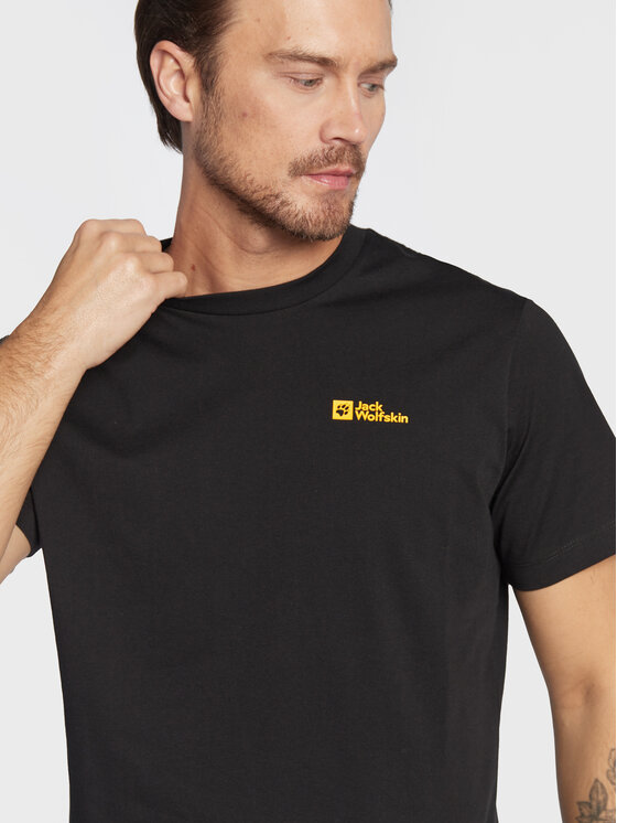 Jack Wolfskin Jack Wolfskin Футболка Essential 1808382 Чорний Regular Fit