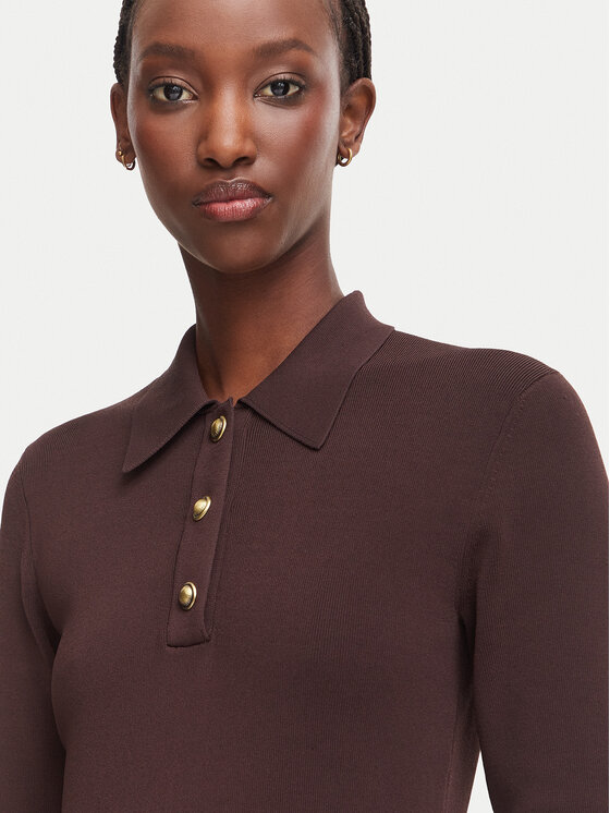 MICHAEL Michael Kors MICHAEL Michael Kors Sukienka dzianinowa MT683J3BFD Brązowy ciemny Slim Fit