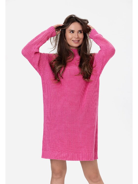 LAURELLA LAURELLA Sweter 6TU039 Bordowy Regular Fit