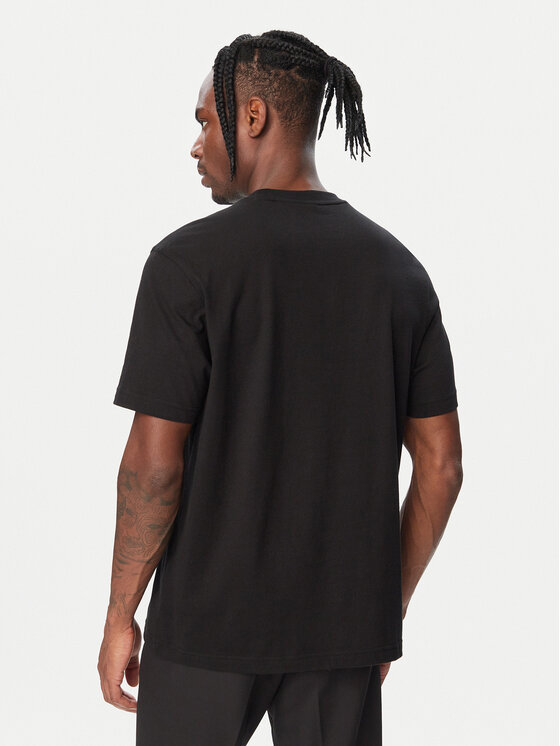 BOSS BOSS T-Shirt Structure Logo 50566883 Černá Regular Fit