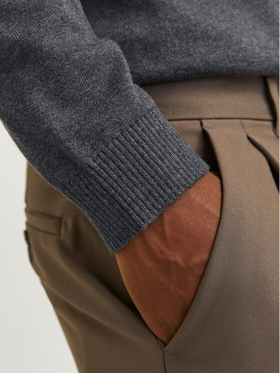 Jack&Jones Jack&Jones Krekls ar augstu apkakli Basic 12258051 Pelēks Regular Fit