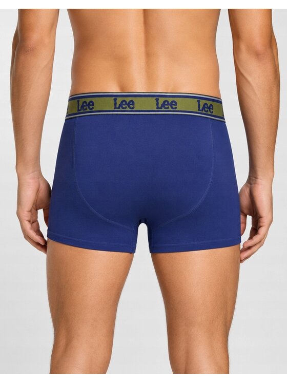 Lee Lee Bokserki Stone 3 Pack Organic Cotton Elastane Trunks Kolorowy