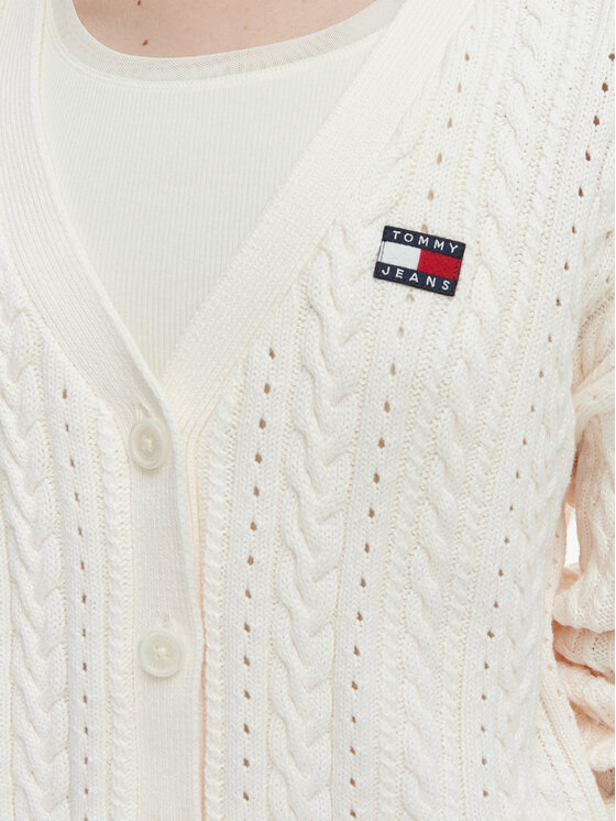 Tommy Jeans Tommy Jeans Ζακέτα DW0DW23024 Εκρού Regular Fit