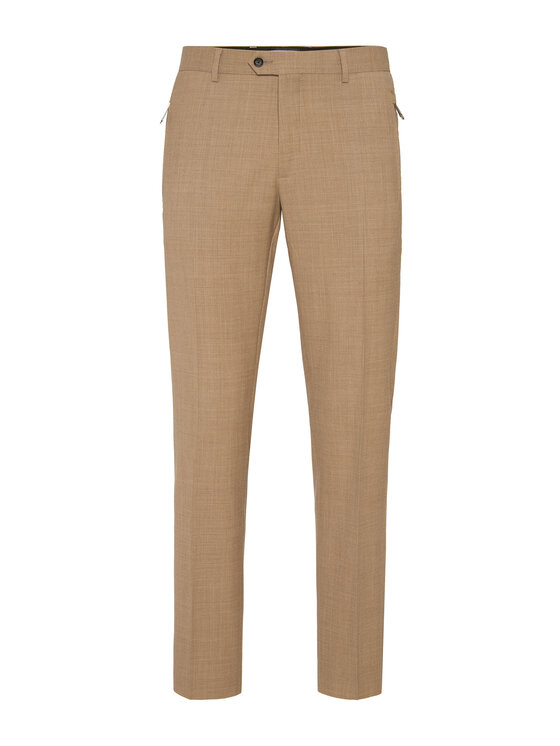 PHILIPP PLEIN PHILIPP PLEIN Spodnie materiałowe 24551 Beżowy Wide Fit