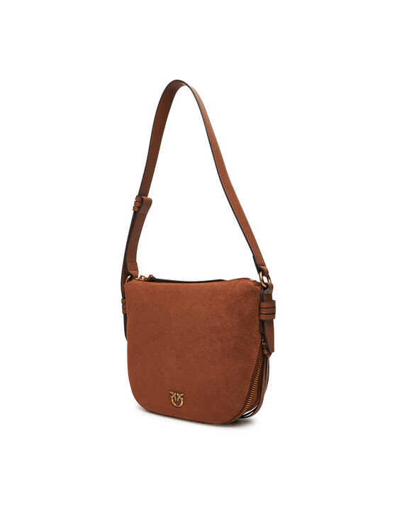 PINKO PINKO Geantă Hobo Zip Around Mini Al 25-26 PLTT 105332 A2JH Maro