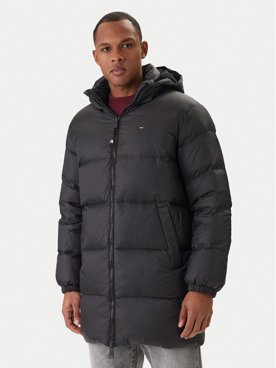 Tommy Jeans Tommy Jeans Vatovaná bunda Essential DM0DM20466 Černá Regular Fit