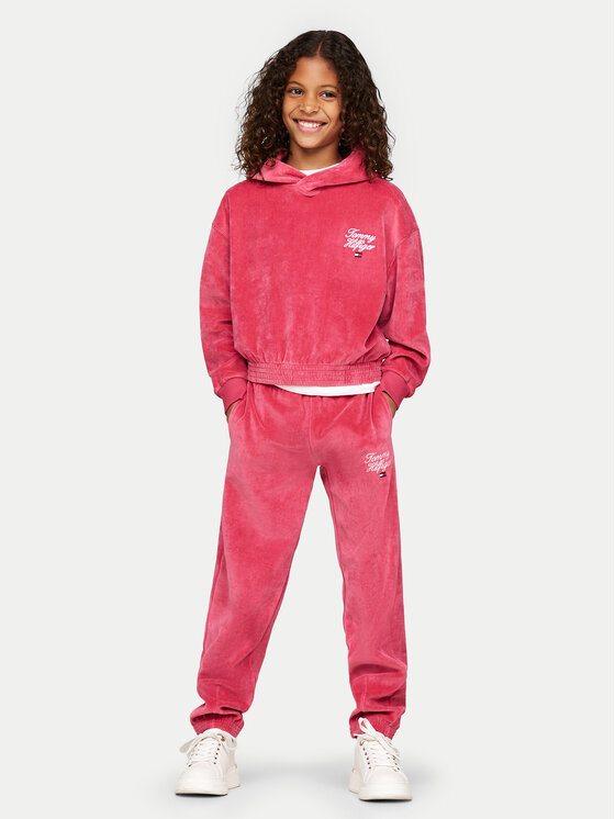 Tommy Hilfiger Tommy Hilfiger Felpa Script KG0KG08192 Rosa Regular Fit