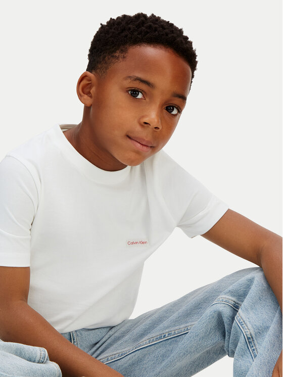 Calvin Klein Jeans Calvin Klein Jeans Marškinėliai LVCKSJA08B Balta Regular Fit