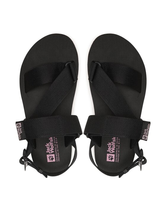 Jack Wolfskin Jack Wolfskin Sandały Urban Entdeckung Belt Sandal W 4056801 Czarny