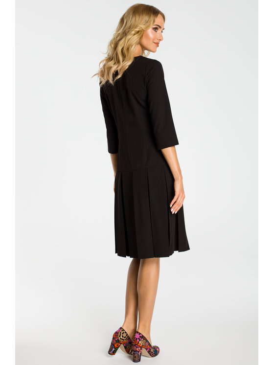 Made of Emotion Made of Emotion Sukienka koktajlowa M336 Czarny A-Line Fit