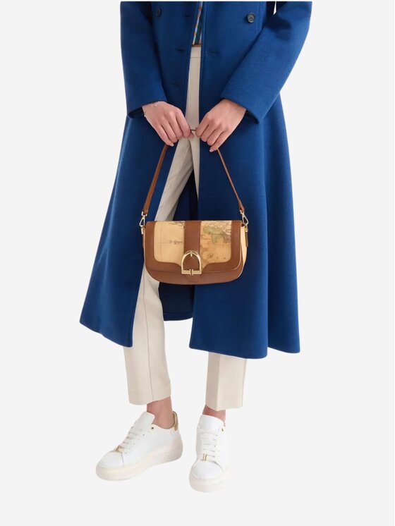 Alviero Martini Prima Classe Alviero Martini Prima Classe Borsa Tracolla con patta Marrone