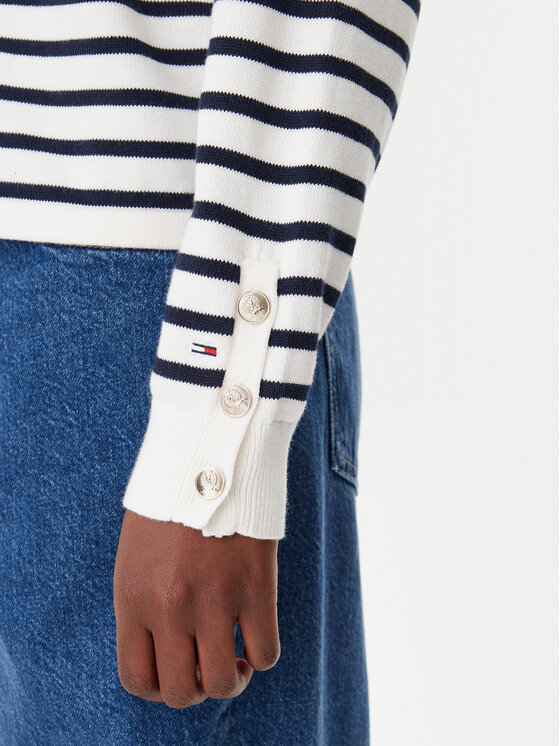 Tommy Jeans Tommy Jeans Megztinis Varsity DW0DW20251 Écru Regular Fit
