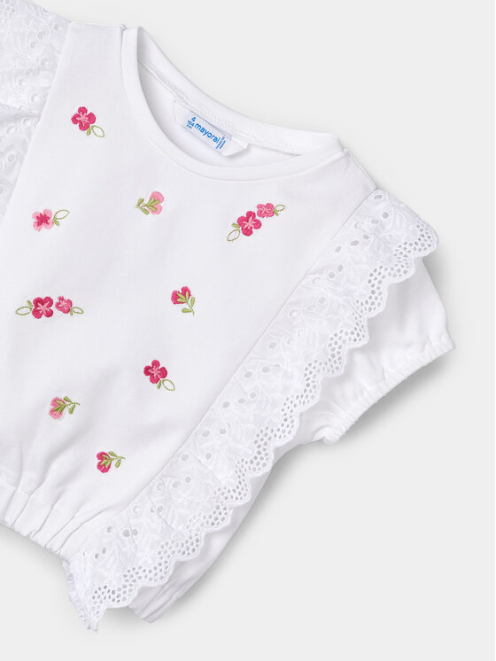 Mayoral Mayoral Bluse 3088 Weiß Regular Fit