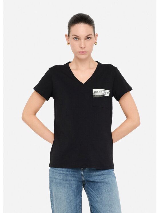 Liu Jo Liu Jo T-shirt TF5167JS923M9889 Nero Regular Fit