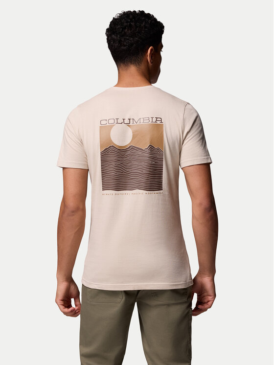 Columbia Columbia T-shirt Rapid Ridge 1934824 Bež Regular Fit