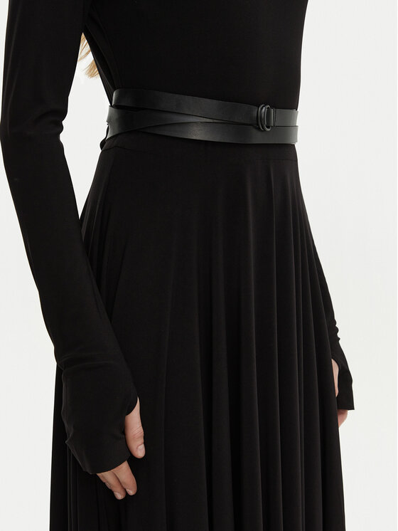 NORMA KAMALI NORMA KAMALI Večerní šaty KK3243PLF87001 Černá Slim Fit