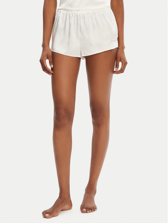 Juicy Couture Juicy Couture Pantaloni scurți pijama JCLHS125512 Écru Regular Fit