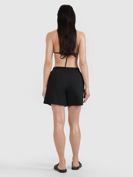 4F 4F Szorty materiałowe BEACHWEAR BASIC Czarny Regular Fit