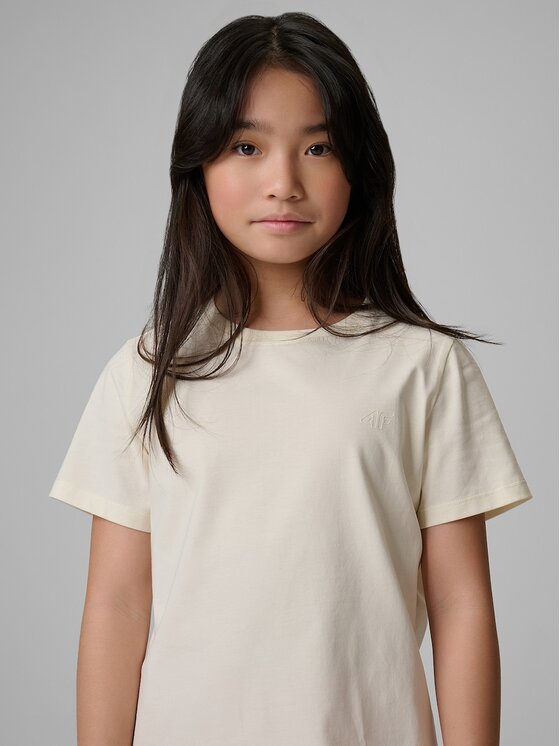 4F 4F T-shirt 4FJRSS26TTSHF3554-12S Bianco Regular Fit