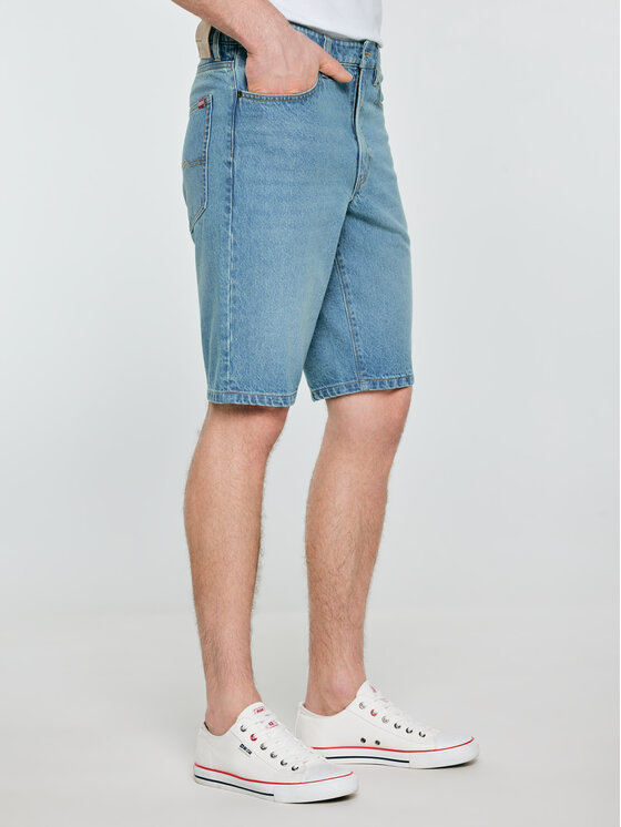 BIG STAR BIG STAR Kurtka jeansowa COLTER Niebieski Basic Fit