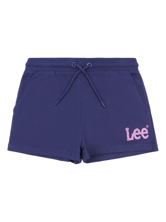 Lee Športne kratke hlače Wobbly Graphic LEG5092 Modra Regular Fit