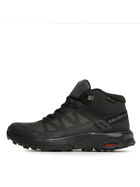 Salomon Salomon Trekking čevlji Outrise Mid Gtx W L47160500 Črna