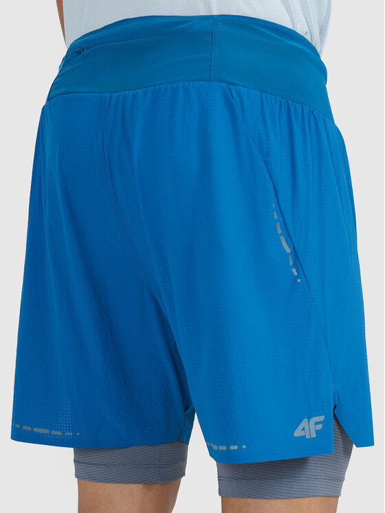 4F 4F Szorty sportowe TRAIL RUNNING Granatowy Regular Fit