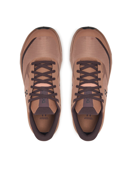 On On Pantofi pentru alergare Cloudvista 3 Waterproof 3MG30255 Maro
