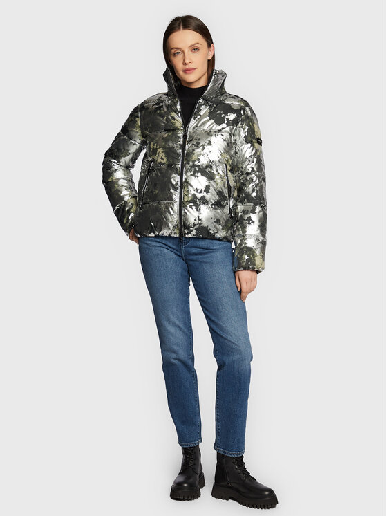 Giubbotto piumino 8723 Argento Regular Fit