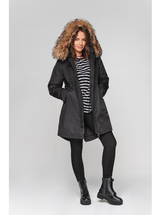 Perso Perso Dámská bunda BLH211046F Černá Regular Fit