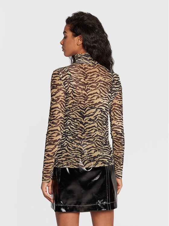 Blusa Fiore EDT4377003000002 Beige Slim Fit