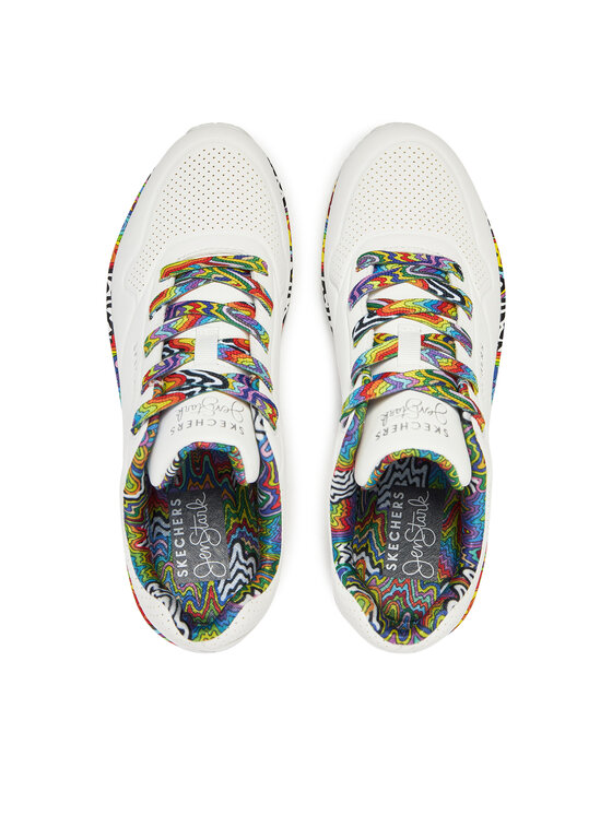 Skechers Skechers Sneakersy Jen Stark: Uno - Mini Drip 177959/WMLT Biały