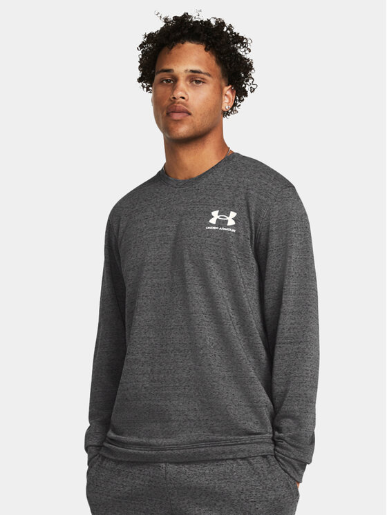 Under Armour Džemperis Ua Rival Terry Lc Crew 1370404-025 Pilka Loose Fit