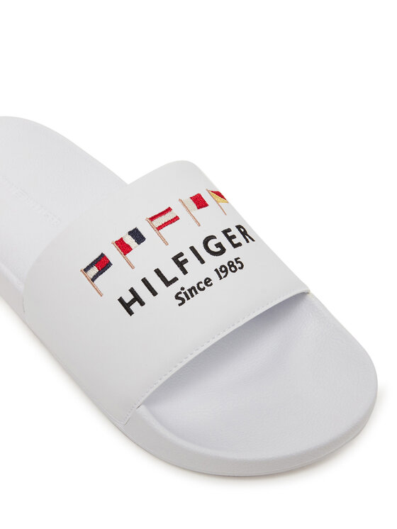 Tommy Hilfiger Tommy Hilfiger Ciabatte Flags Pool Slide FM0FM05431 Bianco