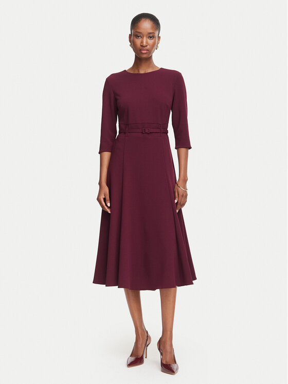 Rinascimento Rinascimento Coctailkleid CFC0131140003 Dunkelrot Regular Fit
