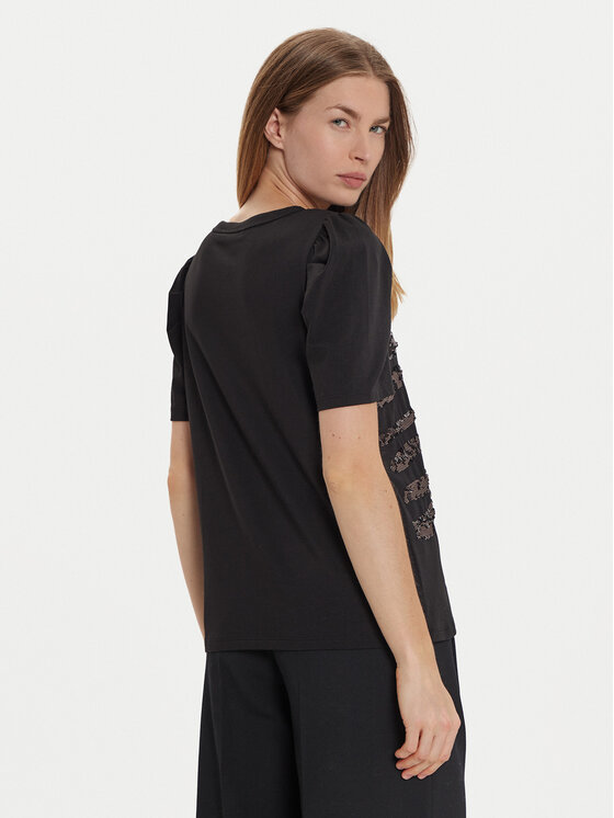 DKNY DKNY Marškinėliai P4MHTXVW Juoda Regular Fit