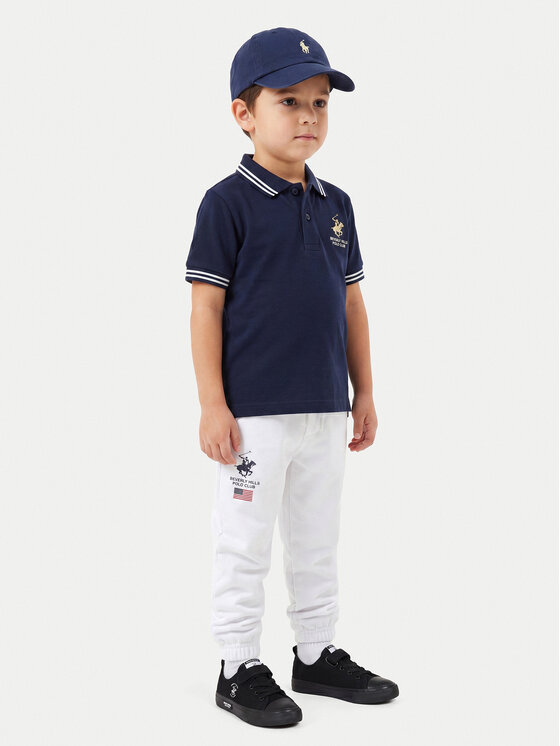 Beverly Hills Polo Club Beverly Hills Polo Club Donji dio trenerke P-SS26B-TF0033K Bijela Regular Fit