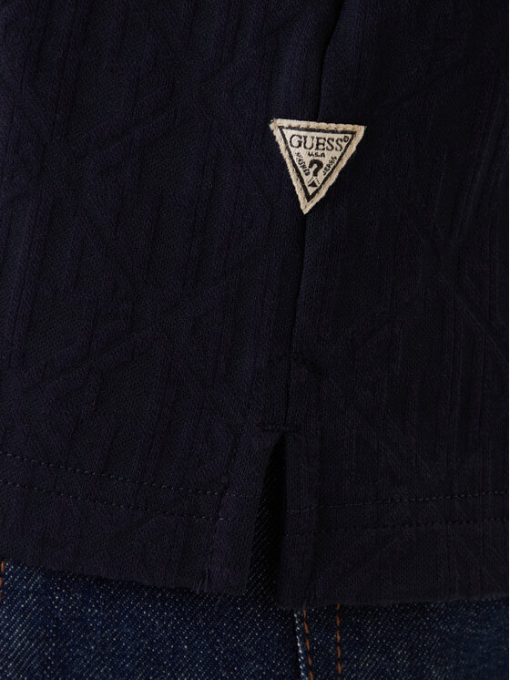 Guess Guess Polo särk M6RP05 KD181 Tumesinine Regular Fit
