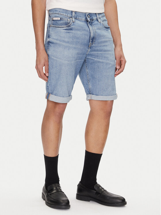Calvin Klein Jeans Pantaloncini di jeans J30J327516 Blu Slim Fit, taglia : 29