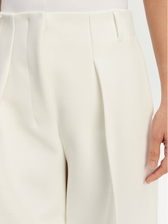 JACQUEMUS JACQUEMUS Riidest püksid Le Pantalon Ovalo 24E241PA0791718 100 Valge Regular Fit