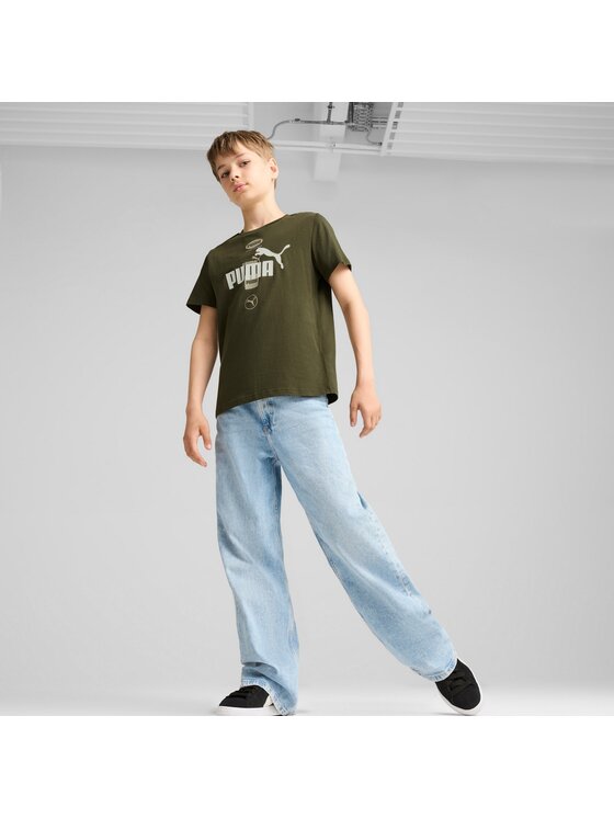 Puma Puma T-Shirt 681858 Zielony Regular Fit