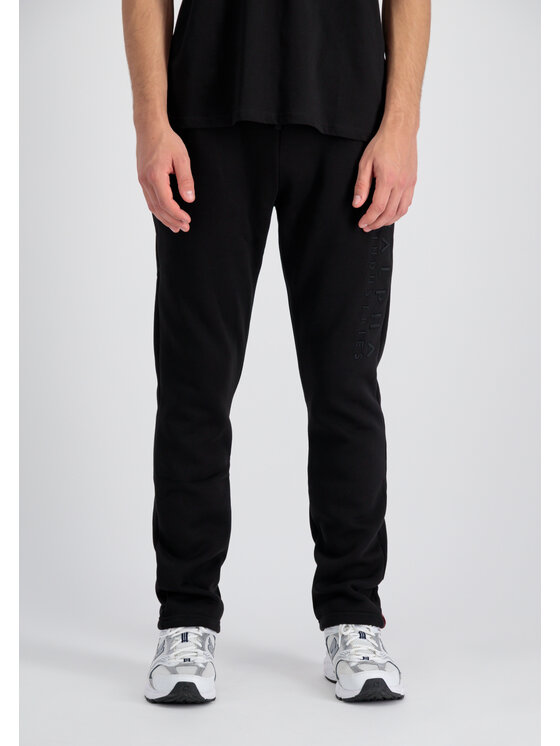 Alpha Industries Alpha Industries Joggery Embroidery Jogger Czarny Straight Leg