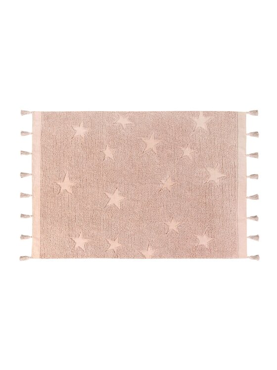 Dywan dziecięcy Lorena Canals, Dywan Bawełniany Hippy Stars Vintage Nude 120x175 cm