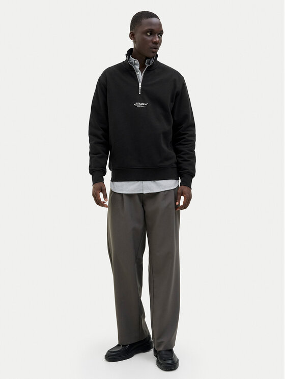 Jack&Jones Jack&Jones Džemperis ar kapuci Soho 12278793 Melns Relaxed Fit