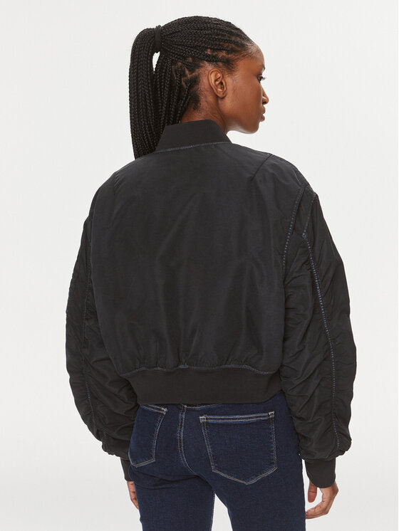 Calvin Klein Jeans Calvin Klein Jeans Μπόμπερ μπουφάν J20J221378 Μαύρο Relaxed Fit