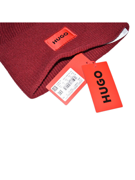 BOSS Boss Czapka Beanie Czerwony