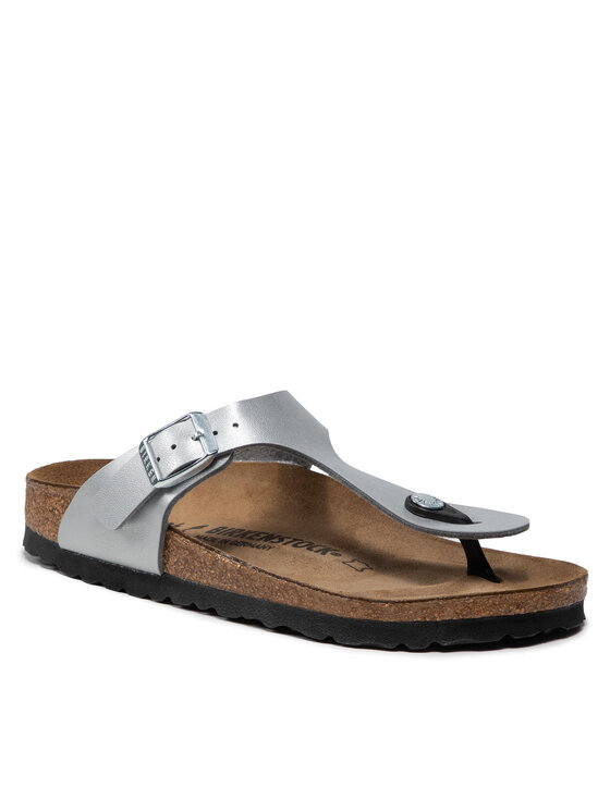 Birkenstock Birkenstock Japonki Gizeh Bs 0043853 Srebrny