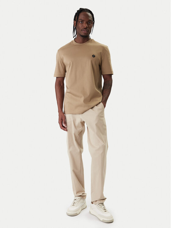 BOSS BOSS Marškinėliai C-Taut 01 50555844 Chaki Regular Fit