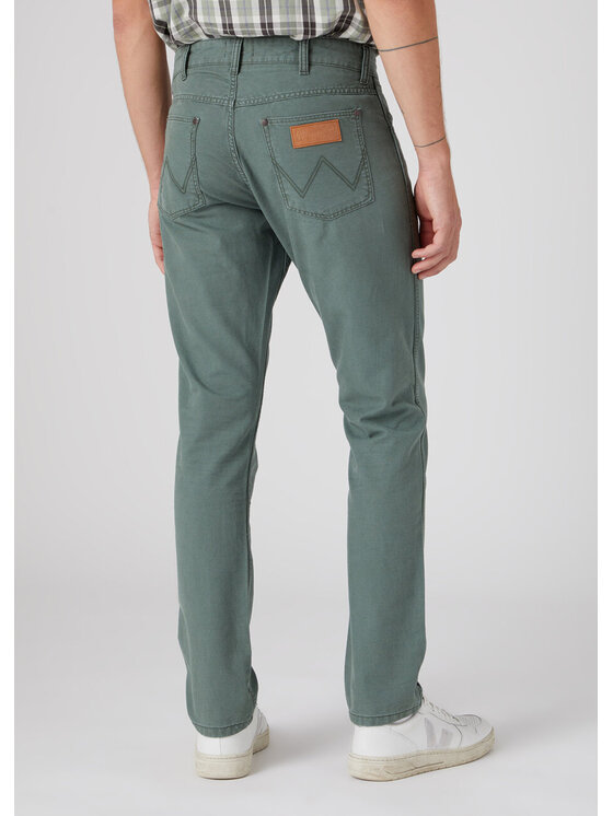 Wrangler Wrangler Jeansy GREENSBORO Zielony Straight Fit